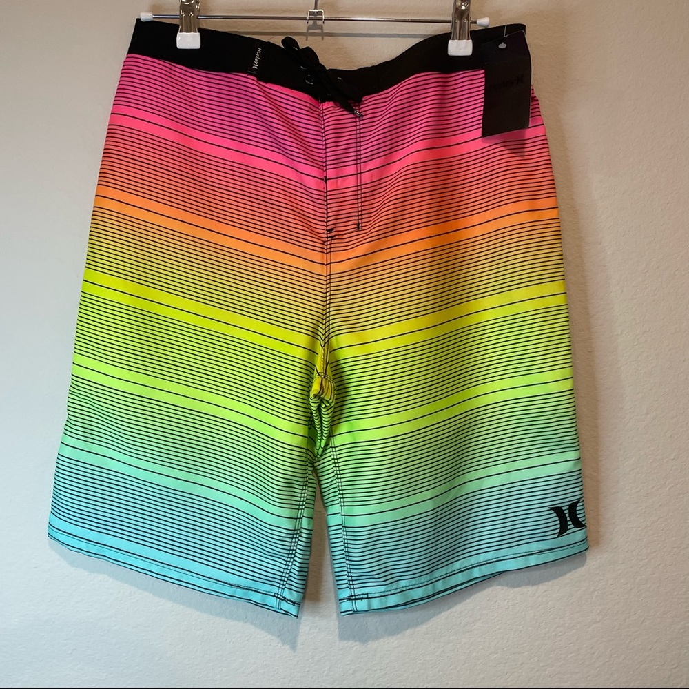 NWT Hurley Multi Color Swim Trunks